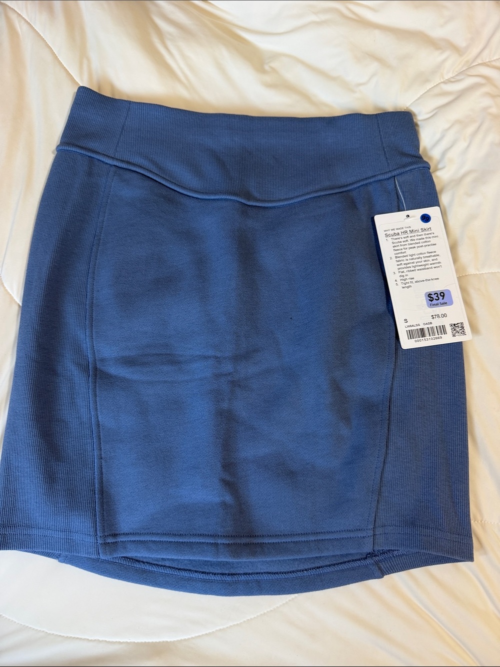 lululemon scuba hr mini skirt Small